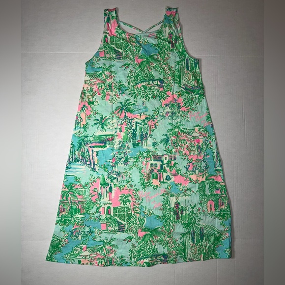 Lilly Pulitzer Dresses & Skirts - Lilly Pulitzer Green and Pink Midi Dress